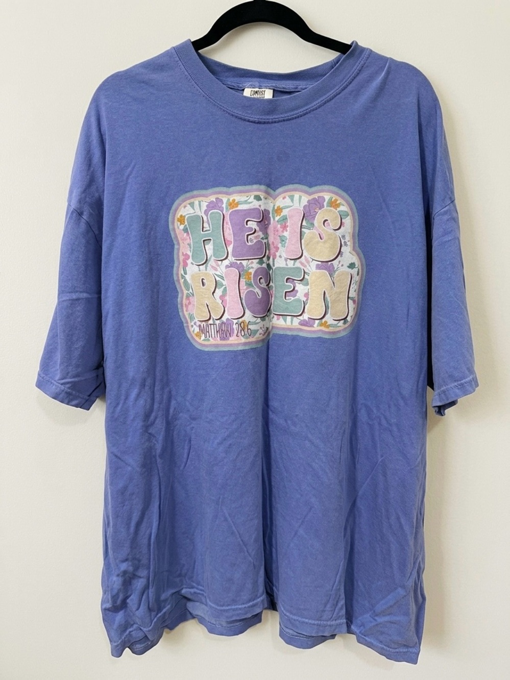 Comfort Colors 'He Is Risen' Short Sleeve Graphic Tee